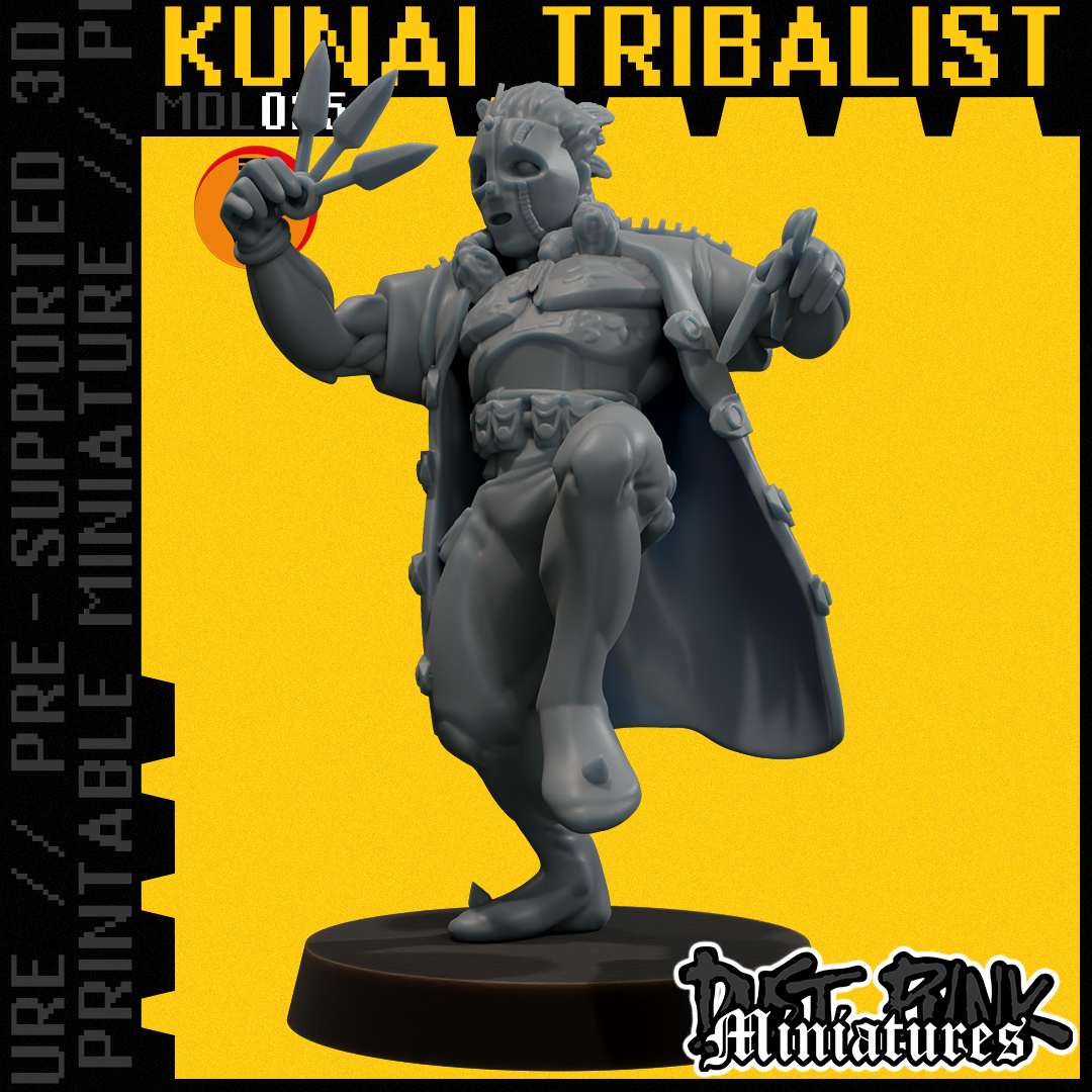 MDL025 KUNAI TRIBALIST [PRE-SUPPORTED]